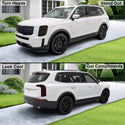 Full Headlight Taillight Precut Smoked PPF Tint Kit Film Overlay Fits Kia Telluride 2020 - 2025 - Bogar Tech Designs