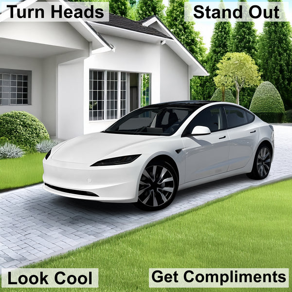 Full Headlight Taillight Precut Smoked PPF Tint Kit Film Overlay Fits Tesla Model 3 2024 - 2025 - Bogar Tech Designs