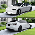 Full Headlight Taillight Precut Smoked PPF Tint Kit Film Overlay Fits Tesla Model 3 2024 - 2025 - Bogar Tech Designs