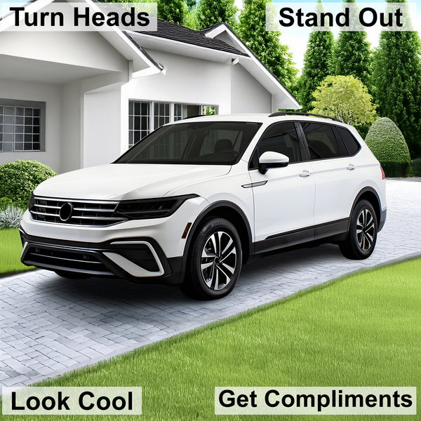 Full Headlight Taillight Precut Smoked PPF Tint Kit Film Overlay Fits Volkswagen Tiguan 2018 - 2024 - Bogar Tech Designs