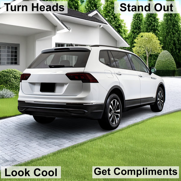 Full Headlight Taillight Precut Smoked PPF Tint Kit Film Overlay Fits Volkswagen Tiguan 2018 - 2024 - Bogar Tech Designs