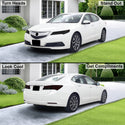 Full Headlight Taillight Precut Smoked PPF Tint Kit Film Overlay Fits Acura TLX 2015 - 2020 - Bogar Tech Designs