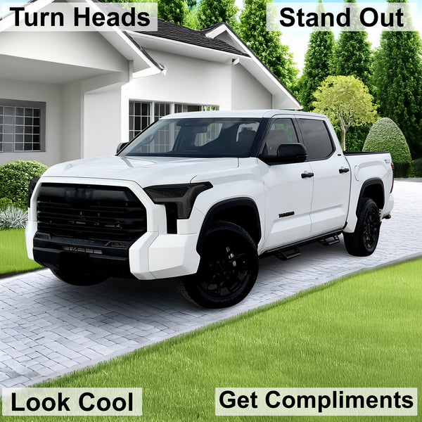 Full Headlight Taillight Precut Smoked PPF Tint Kit Film Overlay Fits Toyota Tundra 2022 - 2025 - Bogar Tech Designs