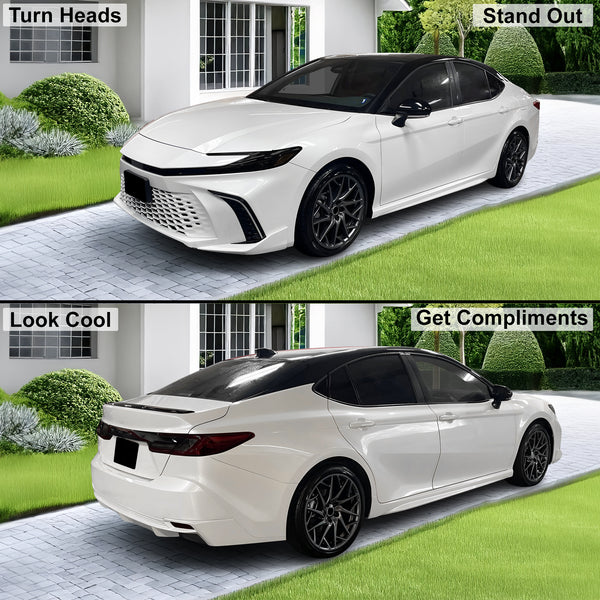 Fits Toyota Camry 2025+ Full Headlight Taillight Precut Smoked PPF Tint Kit Film Overlay 2025 - 2026 - Bogar Tech Designs