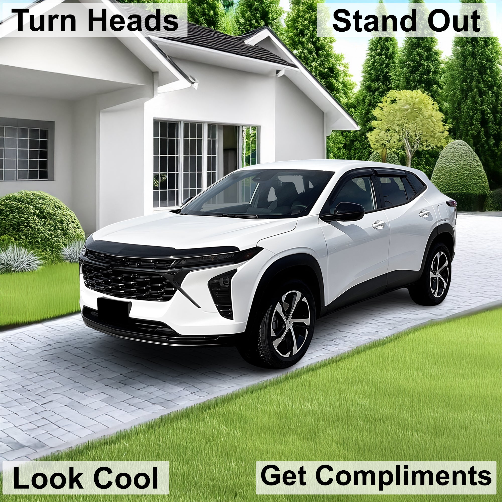 Full Headlight Taillight Precut Smoked PPF Tint Kit Film Overlay Fits Chevrolet Trax 2024 - 2025 - Bogar Tech Designs