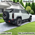 Fits GMC Hummer EV 2023-2025 Full Headlight Taillight Precut Smoked PPF Tint Kit Film Overlay