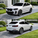 BMW X4 2022–2025 Dark Smoke Headlight & Taillight Tint Kit – Precut Vinyl Lens Overlays