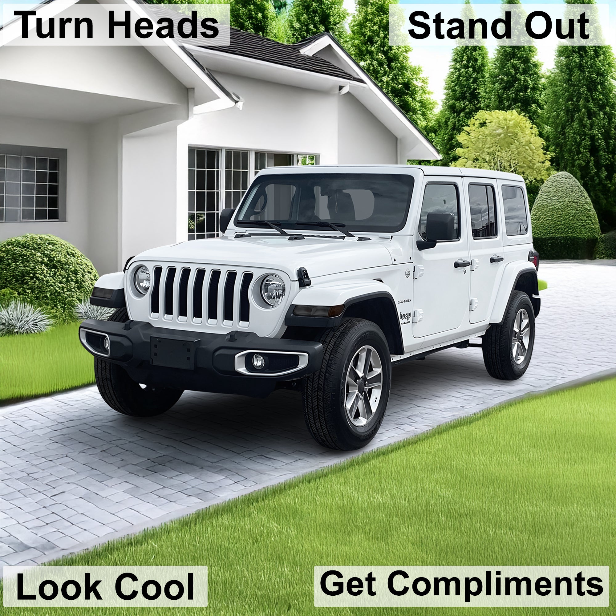 Amber Delete Taillight Precut Smoked PPF Tint Kit Film Overlay Fits Jeep Wrangler JL 2018 - 2025 - Bogar Tech Designs