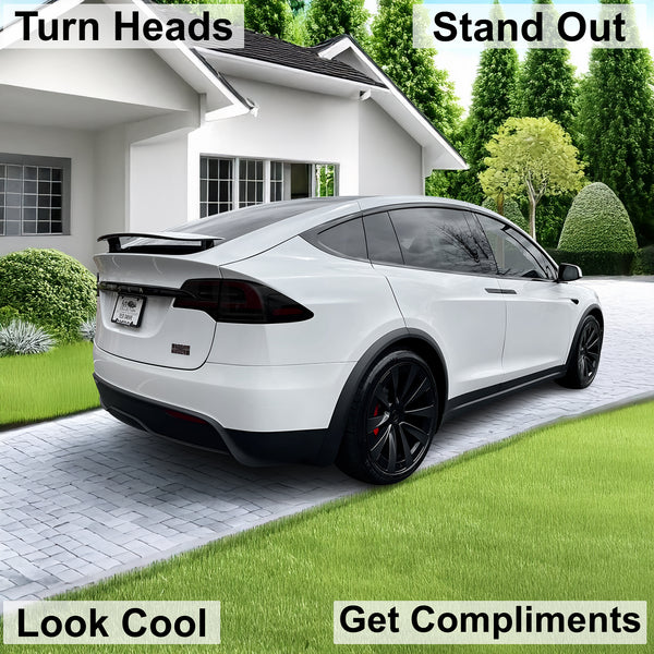 Full Headlight Taillight Precut Smoked PPF Tint Kit Film Overlay Fits Tesla Model X 2022-2025