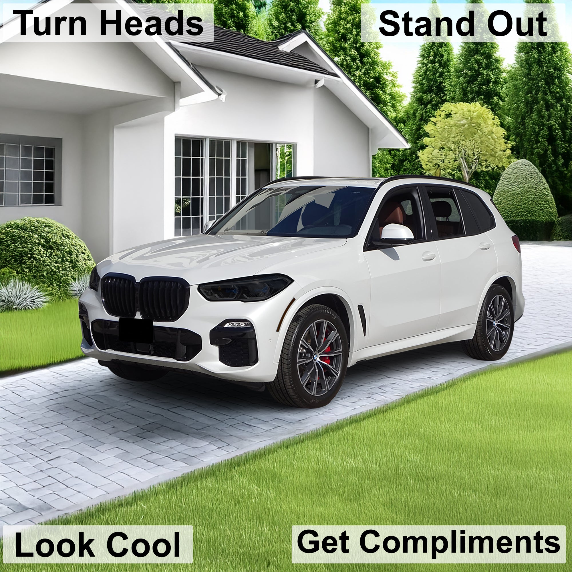 Full Headlight Taillight Precut Smoked PPF Tint Kit Film Overlay Fits BMW X5 2019 - 2023 - Bogar Tech Designs