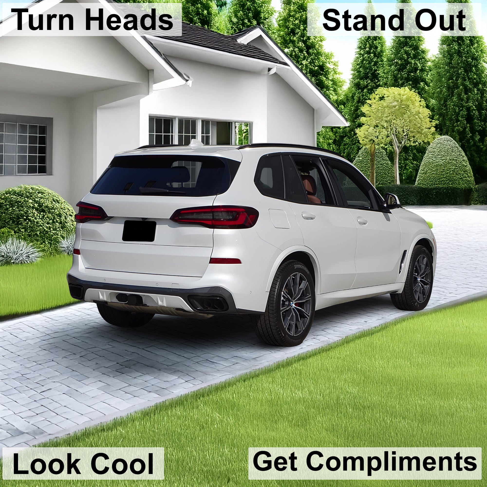 Full Headlight Taillight Precut Smoked PPF Tint Kit Film Overlay Fits BMW X5 2019 - 2023 - Bogar Tech Designs