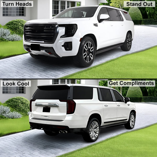 Full Headlight Taillight Precut Smoked PPF Tint Kit Overlay Film Fits GMC Yukon 2021 - 2024 - Bogar Tech Designs