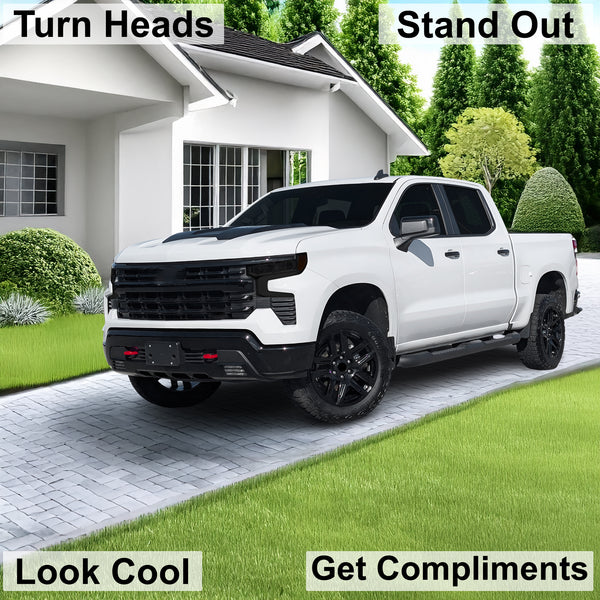 Full Headlight Taillight Precut Smoked PPF Tint Kit Film Overlay Fits Chevy Silverado 2019 - 2025 - Bogar Tech Designs