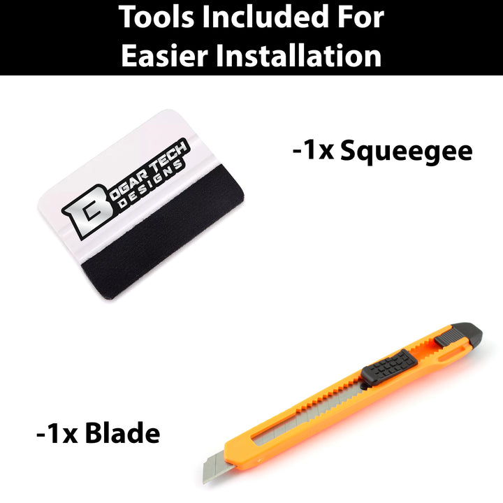 Fits Genesis G70 2022 - 2025 Vinyl Chrome Delete Grille Blackout Decal Stickers Overlay Film - Bogar Tech Designs