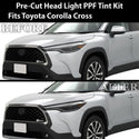 Full Headlight Taillight Precut Smoked PPF Tint Kit Film Overlay Fits Toyota Corolla Cross 2022 - 2025 - Bogar Tech Designs