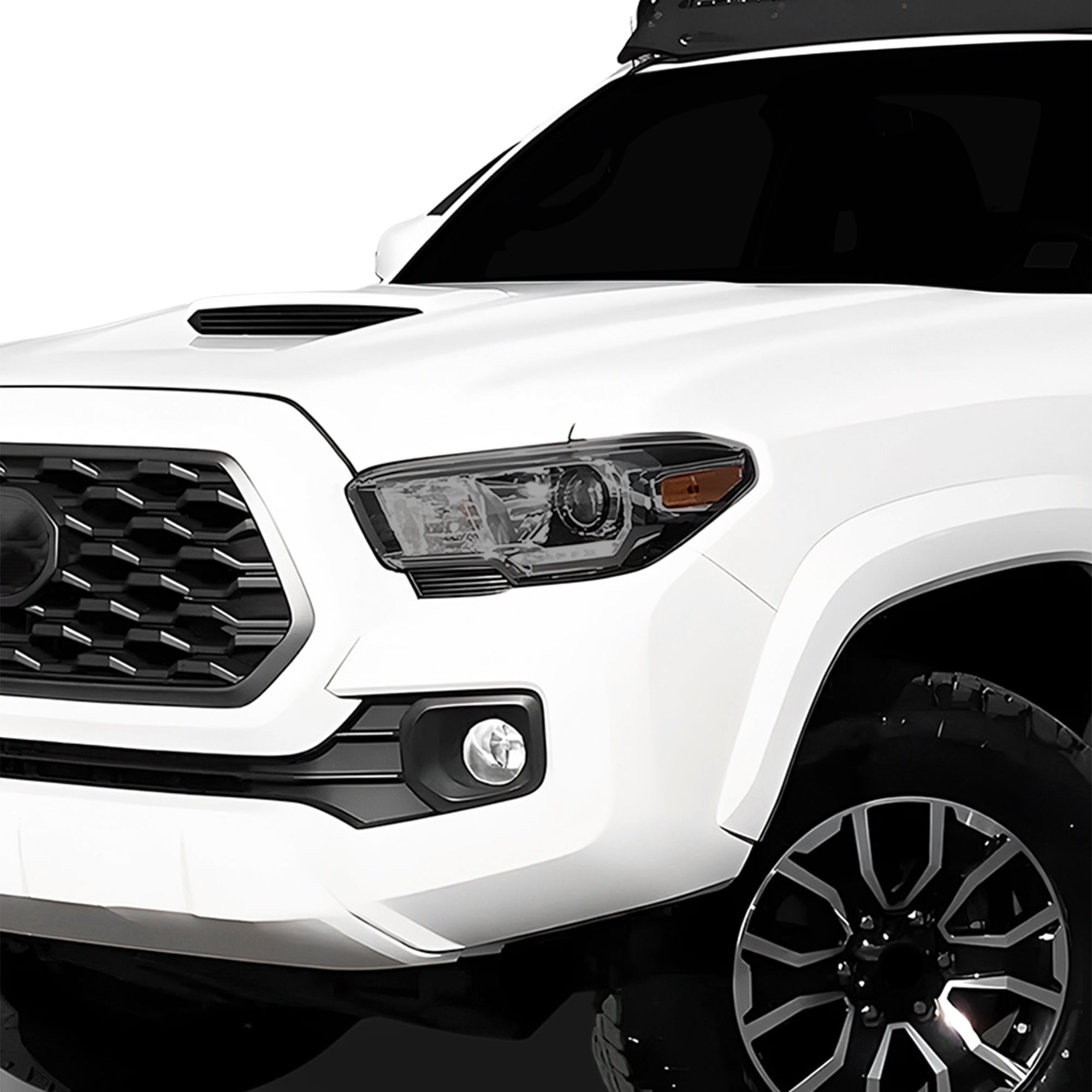 Full Tint Kit Precut Smoked Vinyl Tint Kit Film Overlay Cover Fits Toyota Tacoma 2016 - 2023 - Bogar Tech Designs