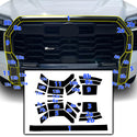 Vinyl Chrome Delete Wheel Front Grille Rear Bumper Trim Blackout Decal Stickers Overlay Film Fits Toyota Tundra 2022-2025