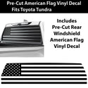 American Flag Rear Window Windshield Vinyl Decal Stickers Fits Toyota Tundra 2022 2023