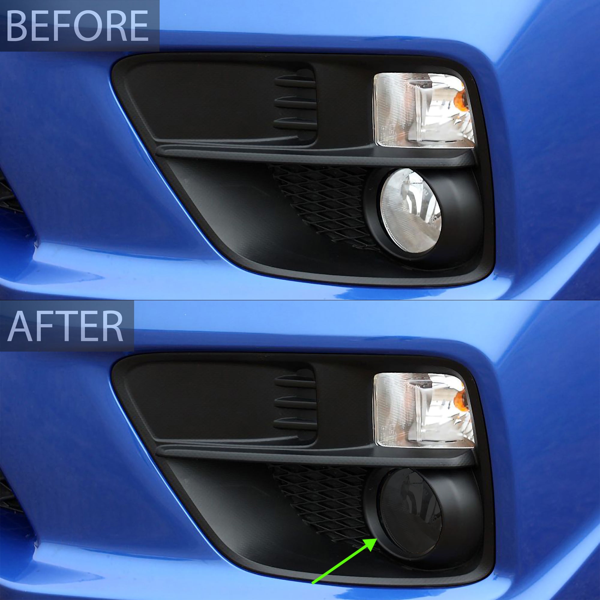 Fog Tail Light Amber Delete Tint Kit Overlay Film Fits Subaru WRX/STI 2015 - 2021 - Bogar Tech Designs