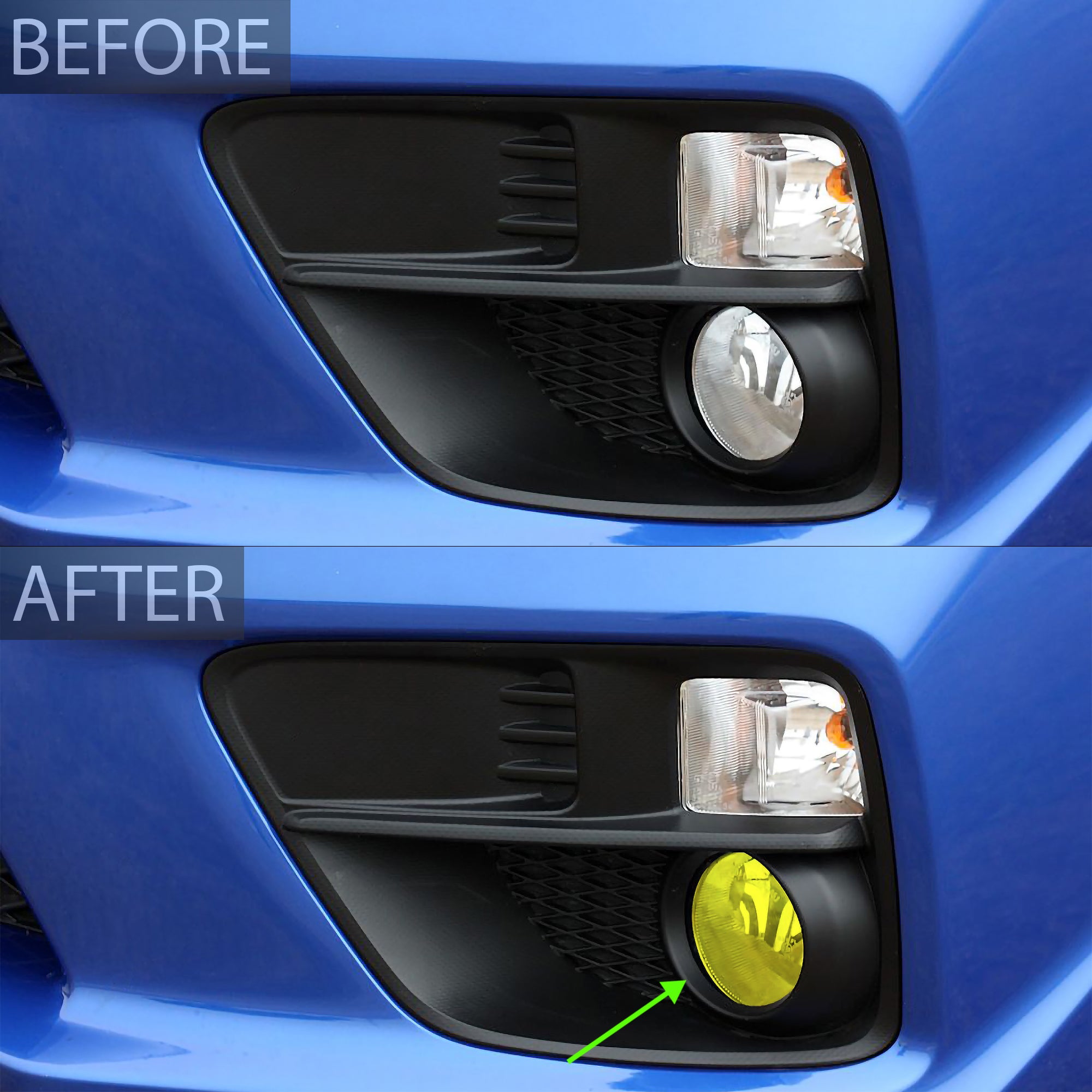 Fog Tail Light Amber Delete Tint Kit Overlay Film Fits Subaru WRX/STI 2015 - 2021 - Bogar Tech Designs