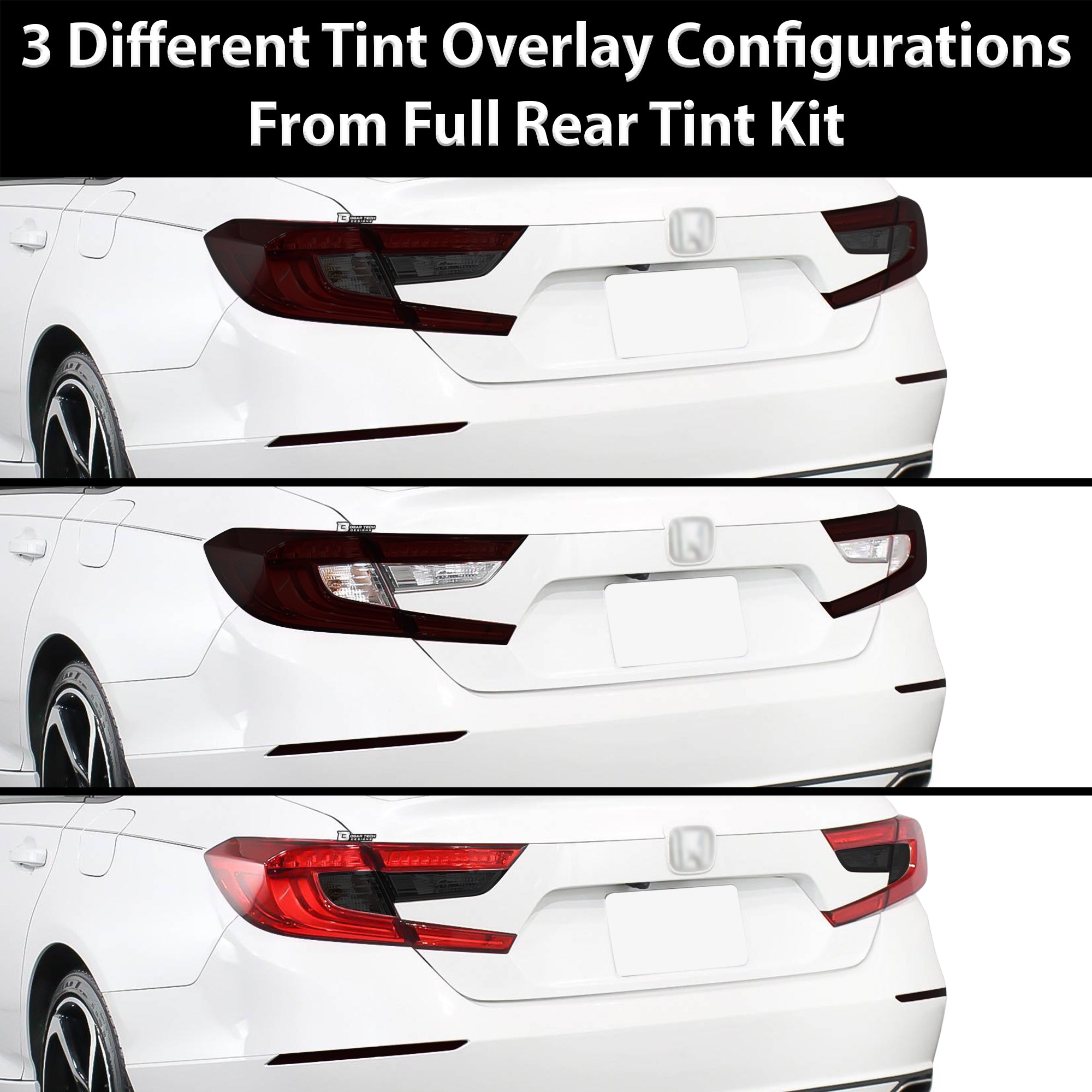 Precut Complete Head Light Tail Light Tint Film Kit Fits Honda Accord 2018 - 2022 - Bogar Tech Designs