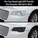 Head Light Head Light Overlay Tint Film Sticker Fits Chrysler 300 C 2015-2023