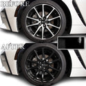 Vinyl Chrome Delete Wheel Trim Blackout Decal Stickers Overlay Film Fits Toyota GR86 86 2022 2023