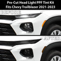 Full Headlight Taillight Precut Smoked PPF Tint Kit Film Overlay Fits Chevrolet Trailblazer 2021 2022 2023