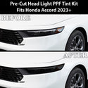 Full Headlight Taillight Precut Smoked PPF Tint Kit Film Overlay Fits Honda Accord Sedan 2023-2024