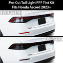 Full Headlight Taillight Precut Smoked PPF Tint Kit Film Overlay Fits Honda Accord Sedan 2023-2024