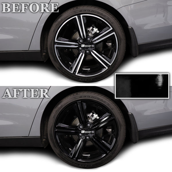 Vinyl Chrome Delete Wheel Side Window Trim Blackout Decal Stickers Overlay Film Fits Honda Accord Sedan 2023 2024