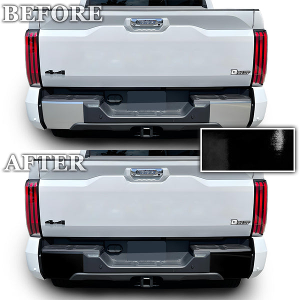 Vinyl Chrome Delete Wheel Front Grille Rear Bumper Trim Blackout Decal Stickers Overlay Film Fits Toyota Tundra 2022-2024