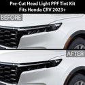 Full Headlight Taillight Precut Smoked PPF Tint Kit Film Overlay Cover Fits Honda CR-V 2023