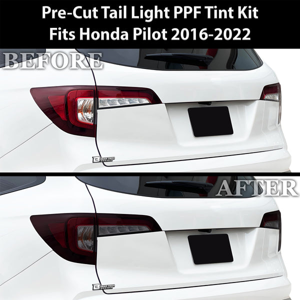 Full Headlight Taillight Precut Smoked PPF Tint Kit Film Overlay Fits Honda Pilot 2016 - 2022