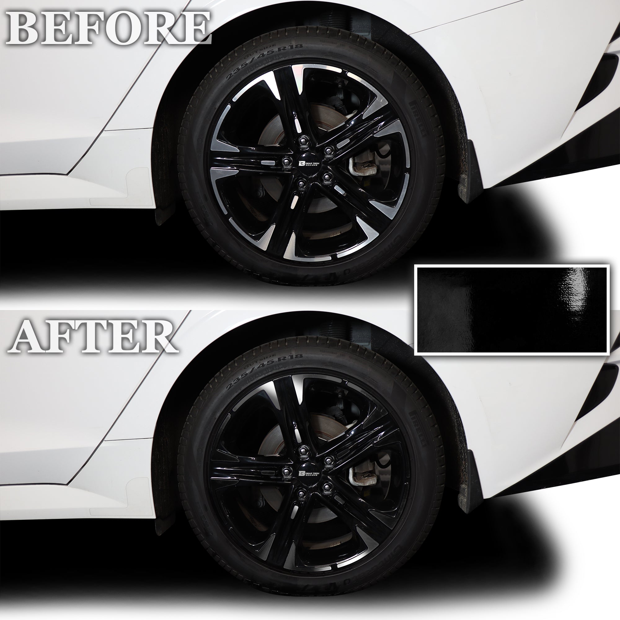 Wheel Rim Vinyl Chrome Delete Trim Blackout Decal Stickers Overlay Film Fits Kia K5 2021 - 2025 - Bogar Tech Designs