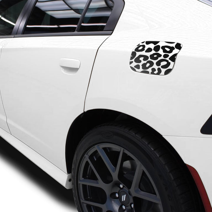 Quarter Window & Fuel Door Leopard Print Vinyl Decal Stickers Fits Dodge Charger 2011 - 2022 - Bogar Tech Designs