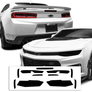 Head Tail Light Side Marker 3rd Brake Precut Tint Overlay Fits Chevy Camaro 2016-2018 - Tint, Paint Protection, Decals & Accessories for your Vehicle online - Bogar Tech Designs