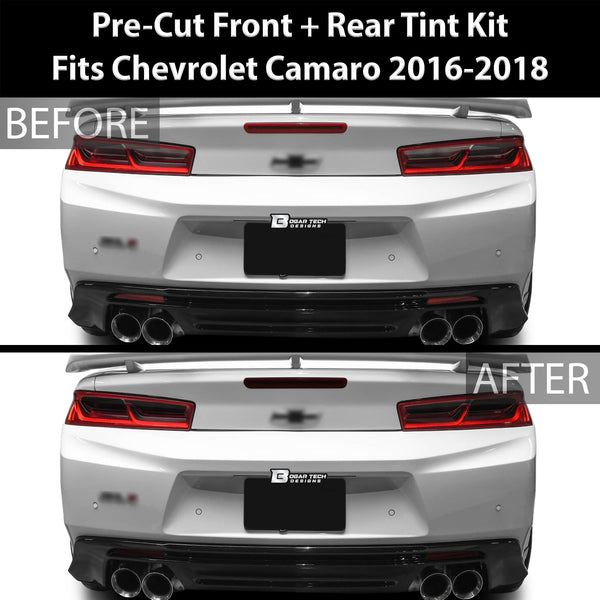 Head Tail Light Side Marker 3rd Brake Precut Tint Overlay Fits Chevy Camaro 2016-2018 - Tint, Paint Protection, Decals & Accessories for your Vehicle online - Bogar Tech Designs