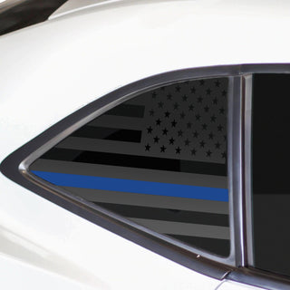 Quarter Window American Flag Vinyl Decal Stickers Fits Chevrolet Camaro 2010 - 2015 - Bogar Tech Designs