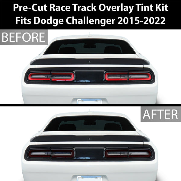 Tail Light Sidemarkers Reflector Precut Smoke Tint Kit Fits Dodge Challenger 2015-2022 - Tint, Paint Protection, Decals & Accessories for your Vehicle online - Bogar Tech Designs