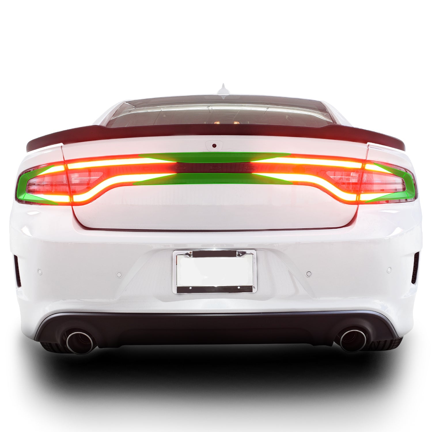 Tail Light Race Track Bat Vinyl Overlay Decal Sticker Film Fits Dodge Charger 2015 - 2022 - Bogar Tech Designs