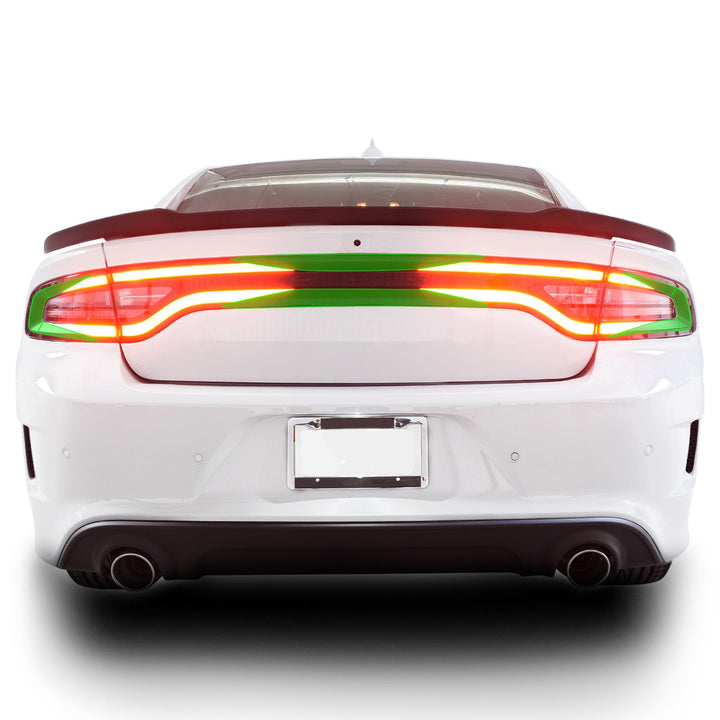 Tail Light Race Track Bat Vinyl Overlay Decal Sticker Film Fits Dodge Charger 2015 - 2022 - Bogar Tech Designs