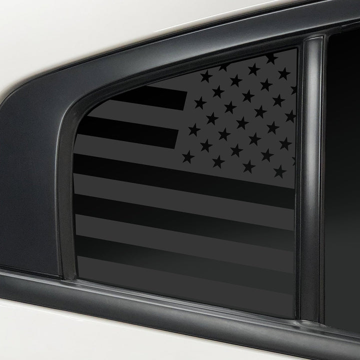 Quarter Window American Flag Vinyl Decal Stickers Fits Dodge Charger 2011 - 2023 - Bogar Tech Designs