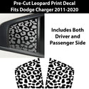 Quarter Window & Fuel Door Leopard Print Vinyl Decal Fits Dodge Charger 2011-2022 - Tint, Paint Protection, Decals & Accessories for your Vehicle online - Bogar Tech Designs