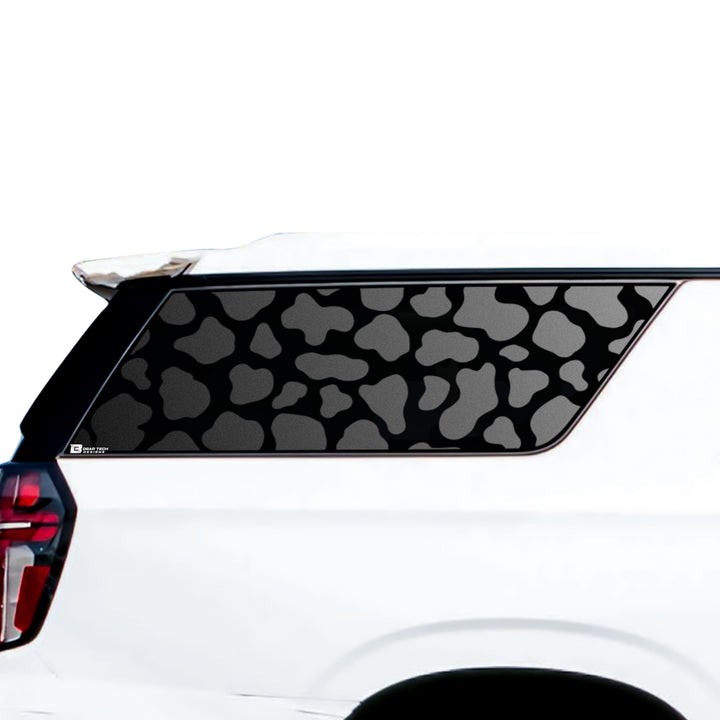 Animal Leopard Cow Paw Heart Window Vinyl Decal Stickers Fits Chevy Suburban GMC Yukon XL 2022 2023 2024 2025 Blue Pink Red Green Line - Bogar Tech Designs