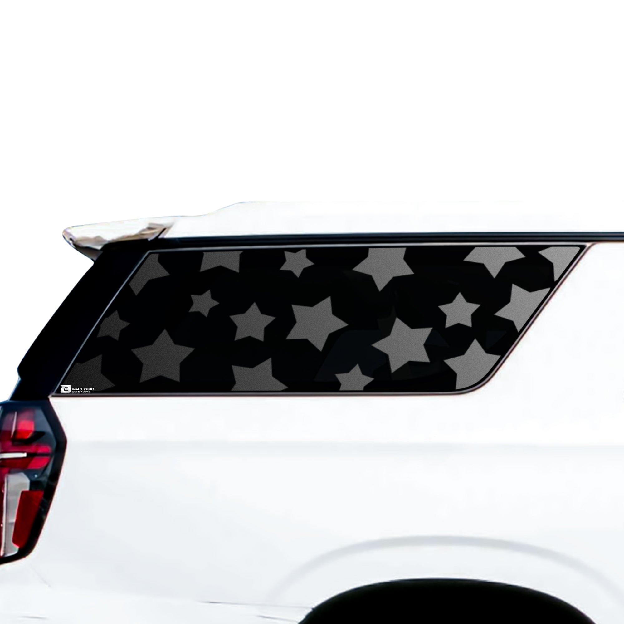 Animal Leopard Cow Paw Heart Window Vinyl Decal Stickers Fits Chevy Suburban GMC Yukon XL 2022 2023 2024 2025 Blue Pink Red Green Line - Bogar Tech Designs