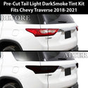 Full Headlight Taillight Precut Smoked PPF Tint Kit Film Overlay Fits Chevy Traverse 2018 - 2021