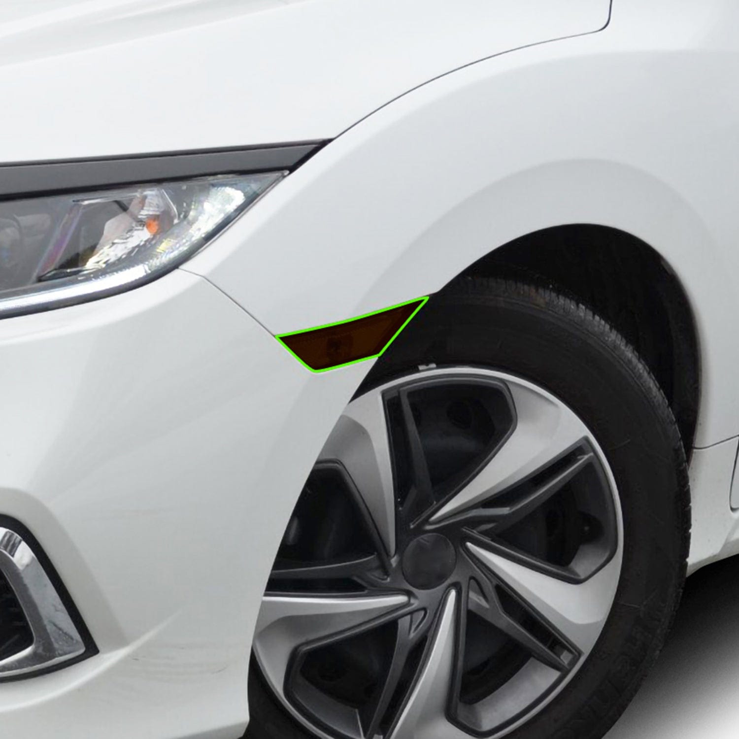 Fog Tail Light Reflector Sidemarker Smoke Tint Overlay Film Fits Civic Sedan 2016 - 2021 - Bogar Tech Designs