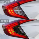 Fog Tail Light Reflector Sidemarker Smoke Tint Overlay Film Fits Civic Sedan 2016 - 2021 - Bogar Tech Designs