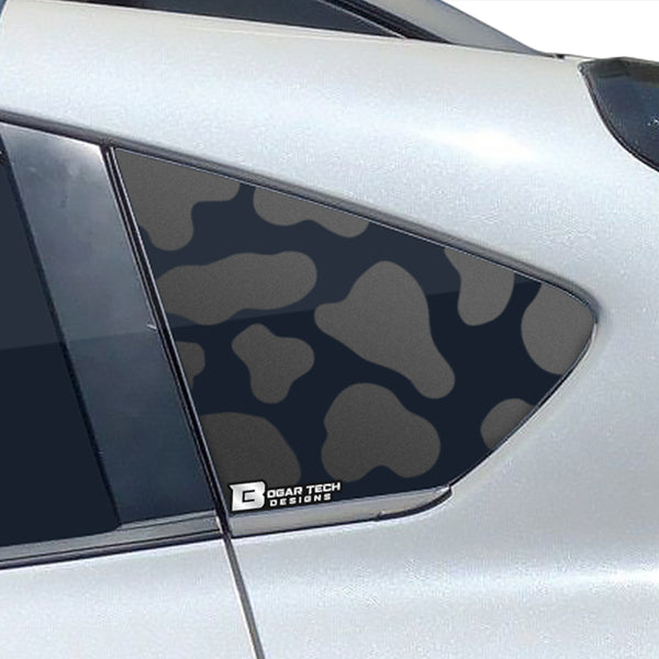 Rear Quarter Window Cow Print Vinyl Decal Fits Subaru CrossTrek XV 2018-2022 - Tint, Paint Protection, Decals & Accessories for your Vehicle online - Bogar Tech Designs